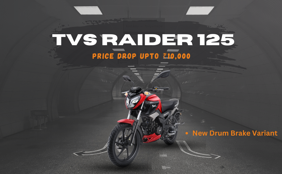 TVS Raider 125: Over ₹10,000 Price Drop on Drum Brake Variant